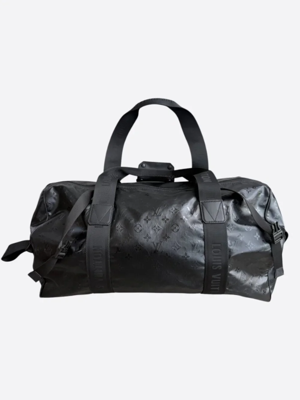 Louis Vuitton Black Ski Monogram Storm Keepall 55